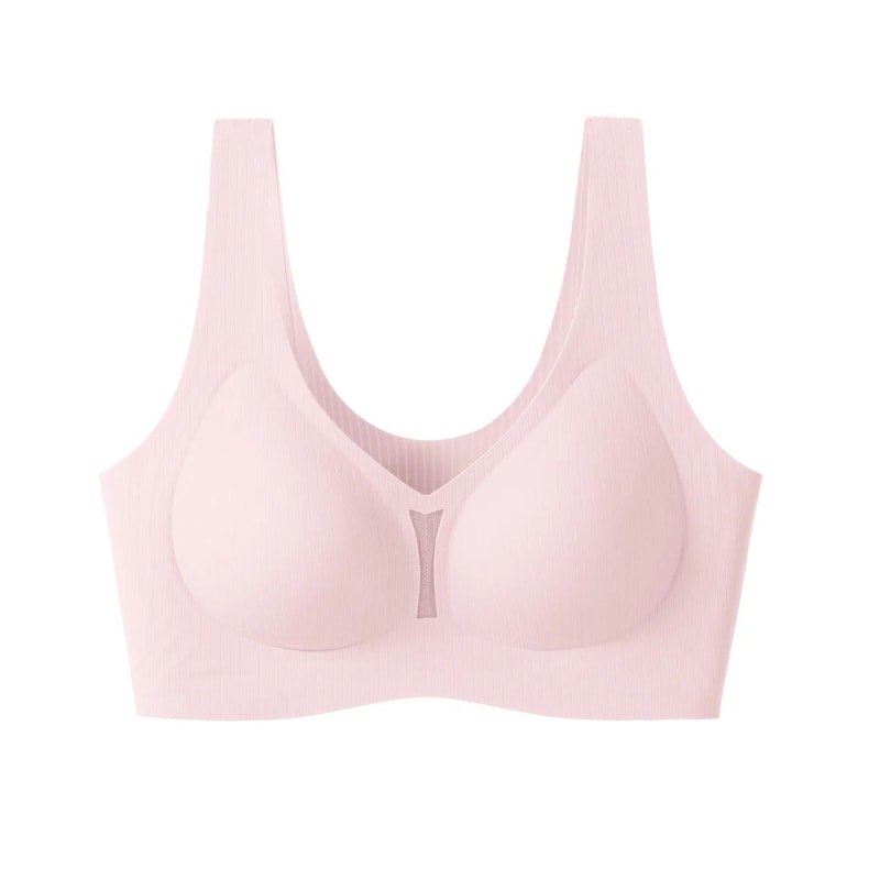 CAITING Nude Seamless OnePiece Push Up Bra For Women Invisible Gathered Bralette For Small Chest 10