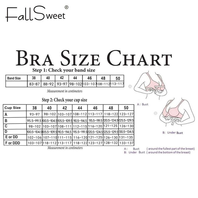 FallSweet Lace Push Up Padded Underwire Bra Plus Size Add Two Cup Support Brassiere 5