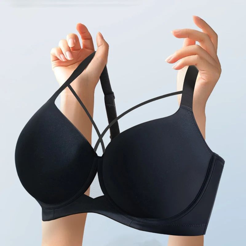 Large Size Seamless Push Up Bra Anti Sagging Underwire Breast Collection Lingerie 3