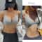 FINETOO Deep V Wireless Padded Bralette Trendy Knit Seamless Everyday Bra SXL 2