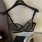 Transparent UltraThin Lace Strapless Bra Sexy Embroidered Underwire Lingerie 6