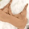 Ice Silk Seamless Wireless Padded Bra Wavy Edge Invisible Comfort Yoga Bralette 2