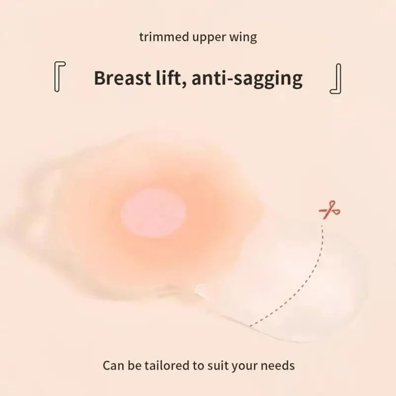 Reusable Silicone Invisible LiftUp Bra Stickers Waterproof Strapless Adhesive Breast Petals 5
