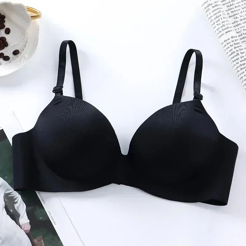 Womens Seamless Wireless Push Up Bralette Sexy 34 Cup Breathable Everyday Bra 7