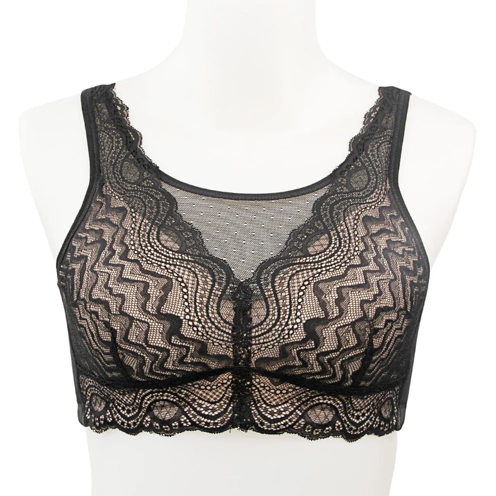 PostSurgery Lace Mastectomy Bra Wireless Silicone Padded Comfort Support 0