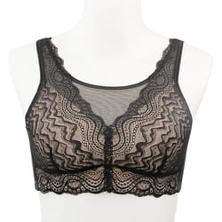 post-surgery lace mastectomy bra – wireless silicone padded comfort support