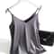AOSSVIAO 2026 Satin Silk Spaghetti Strap Cami Halter VNeck Sleeveless Summer Tank Top 5