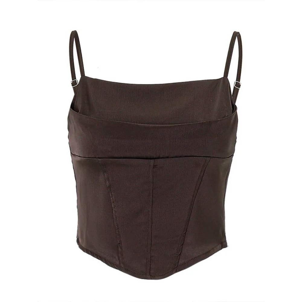 Sexy LaceUp Backless Spaghetti Strap Crop Top Bandage Summer Party Camisole 2