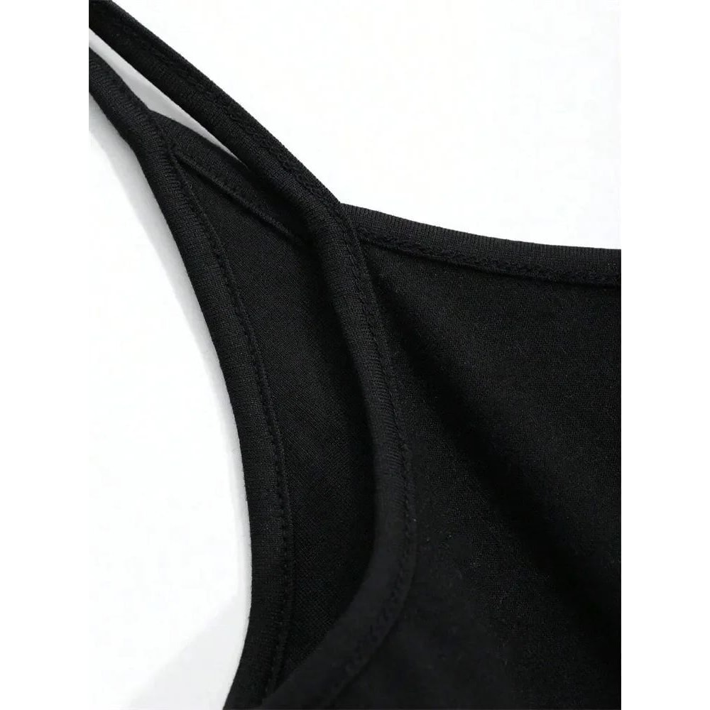 Phumee Backless Cami Crop Top Solid Y2K Sleeveless Summer Streetwear 5