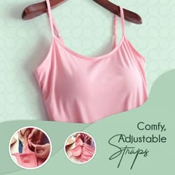 womens solid padded spaghetti strap cami – built-in bra sexy slim tank top 2024