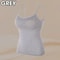 Womens Solid Padded Spaghetti Strap Cami BuiltIn Bra Sexy Slim Tank Top 2024 9