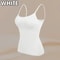 Womens Solid Padded Spaghetti Strap Cami BuiltIn Bra Sexy Slim Tank Top 2024 14