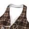 Womens Plaid Halterneck Backless Crop Top VNeck Lace Slim Bow Tank 5