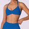 High Support Strappy Halter Sports Bra Top Seamless Scrunch Yoga Workout Tank 15