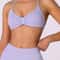 High Support Strappy Halter Sports Bra Top Seamless Scrunch Yoga Workout Tank 9