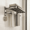 Upgraded Space Aluminum Towel Rack Thickened WallMounted 4060 Cm Bathroom Storage Drying Shelf 0