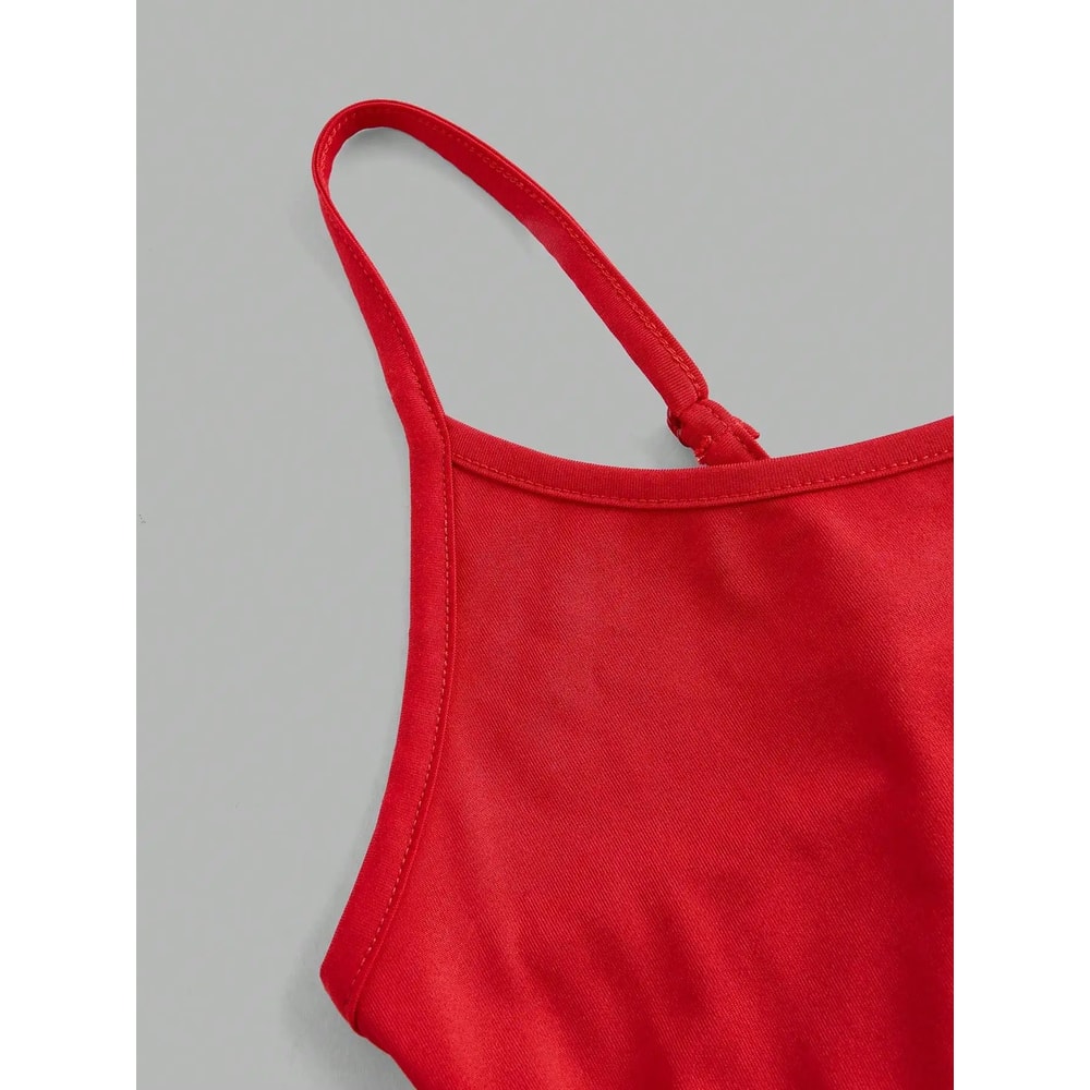 4 Pcs Womens Solid Color Camisole Set Basic Stretch Summer Tank Tops 4