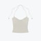 OpenBack Halter Cami Top Stretchy SelfTie Sexy Tank With Metal Detail 10