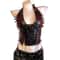 Gothic PU Leather Spike Tank Top Rivet Y2K Cyber Punk Crop 15