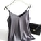 Womens Satin Silk Halter Cami White Backless Spaghetti Strap Summer Top 1
