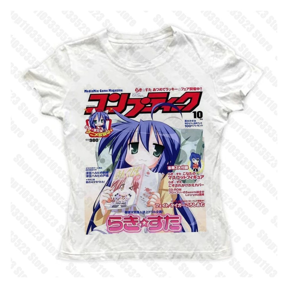 Kawaii Y2K Letter Print Slim Baby Tank Top For Women 7