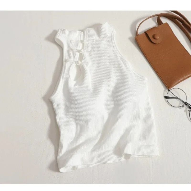 Vintage Halter Corset Crop Camisole With BuiltIn Bra For Women 14