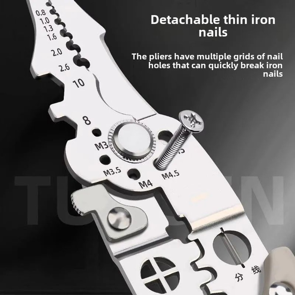 Multifunction Wire Crimper Stripper Electrician Cable Cutting Terminal Crimping Tool 3