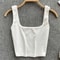 Womens Sexy Backless Y2K Crop Tank Top Slim Fit Sleeveless Summer Camisole 1