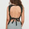 Sexy Knot Backless Tank Top Solid Y2K Summer Club Streetwear For Women 2025 3