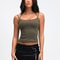 Yezw Leopard Print Double Rope Shoulder Tank Top Slim Fit Streetwear Crop Vest 2025 2