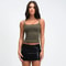 Yezw Leopard Print Double Rope Shoulder Tank Top Slim Fit Streetwear Crop Vest 2025 7