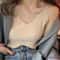 Korean VNeck Knitted Suspender Crop Camisole High Stretch Summer Basic Tank For Women 11