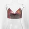 Metallic Halter Corset Crop Top Sexy Glitter Backless Party Tank For Women 16