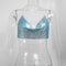 Metallic Halter Corset Crop Top Sexy Glitter Backless Party Tank For Women 14
