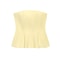 KONDALA Butter Yellow Ruffle Tube Top Sexy Strapless Y2K Summer Party Crop 6
