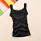 Womens Black Lace Trim Sleeveless Tank Top Loose Cotton Blend Camisole Vest 6