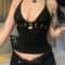 EGOROVA Y2K Bandage LaceUp Backless Crop Top Black Punk Streetwear Party Vest 6