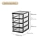 Clear Drawer Office Desktop Storage Box Japanese Style Transparent Organizer For Cosmetics Statio 8