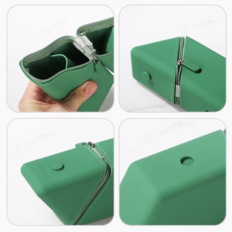 Foldable Silicone Pen Holder Flexible Desktop Office Study Organizer Cup 4