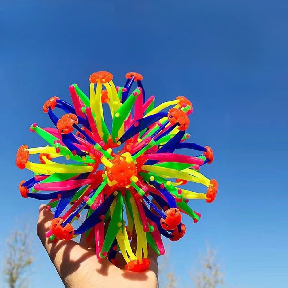 Rainbow Expandable Stress Ball Colorful Sensory Fidget Magic Ball Toy For Kids 1