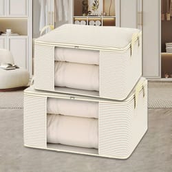 heavy-duty large capacity clothes storage bag – dustproof thickened zipper quilt & moving organizer