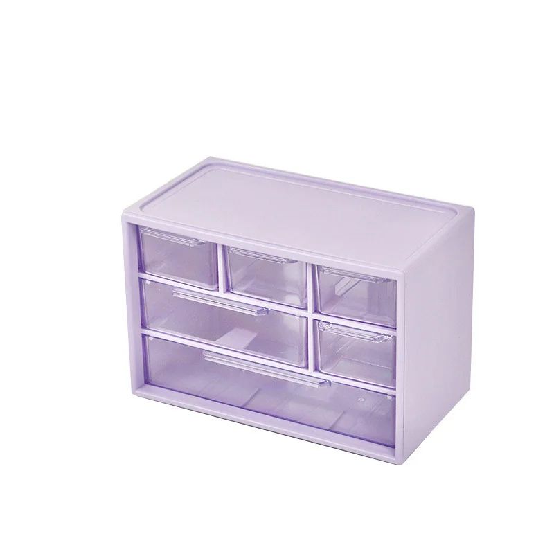 Clear Mini Drawer Storage Box Dustproof Transparent Desktop Organizer For Jewelry Small Items 7