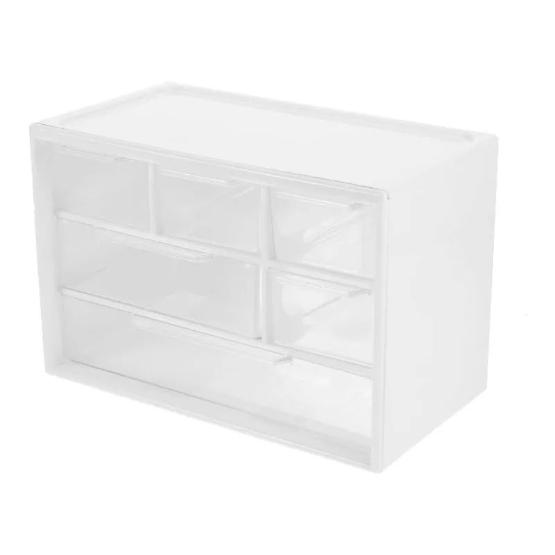 Clear Mini Drawer Storage Box Dustproof Transparent Desktop Organizer For Jewelry Small Items 8