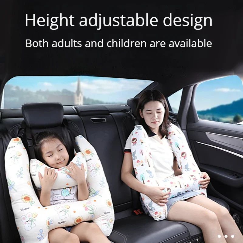 DreamRest HShape Car Travel Neck Pillow Adjustable Auto Seat Head Neck Support For Kids Adults 1
