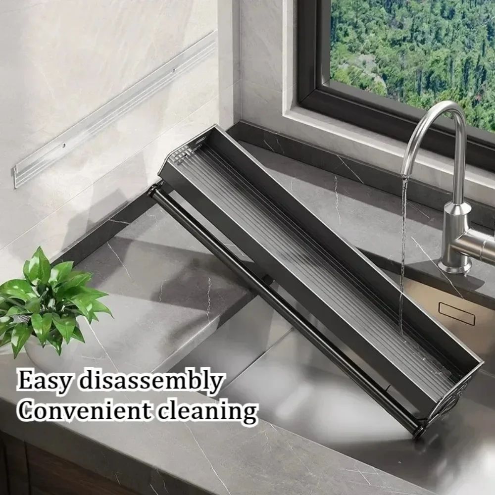 AeroMount Space Aluminum Wall Kitchen Storage Rack Waterproof NoDrill Seasoning Knife Holder Shel 2