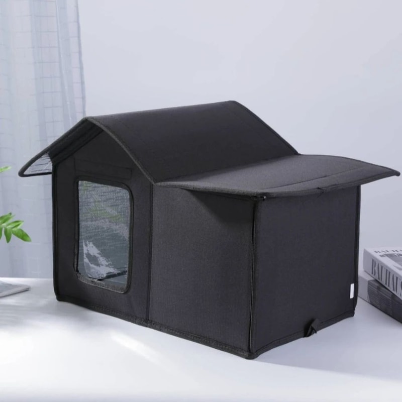 WeatherSafe Waterproof Outdoor Cat House Removable Washable Pet Shelter For Cats Small Dogs 3