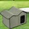 WeatherSafe Waterproof Outdoor Cat House Removable Washable Pet Shelter For Cats Small Dogs 7