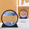 AquaMotion 360 Rotating Quicksand Art Frame Round Moving Sand Hourglass Desktop Decor 1
