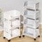 FlexiRoll MultiTier Mobile Storage Cart Rolling Kitchen Organizer Bookshelf With Lockable Wheels 0
