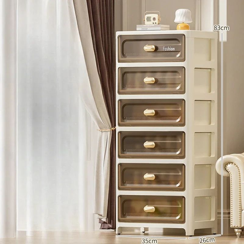 EuroStack Rolling MultiLayer Storage Cabinet Stackable PP Drawer Organizer With Wheels 11